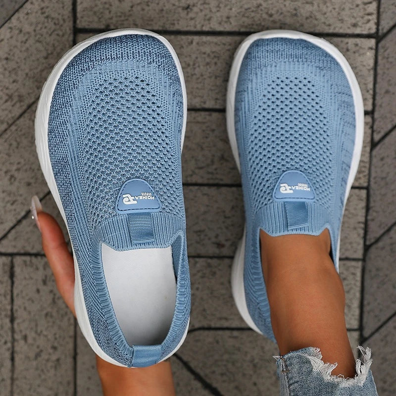 Barefoot Shoes - Wide-Fit Thick-Soled Mesh Sneakers