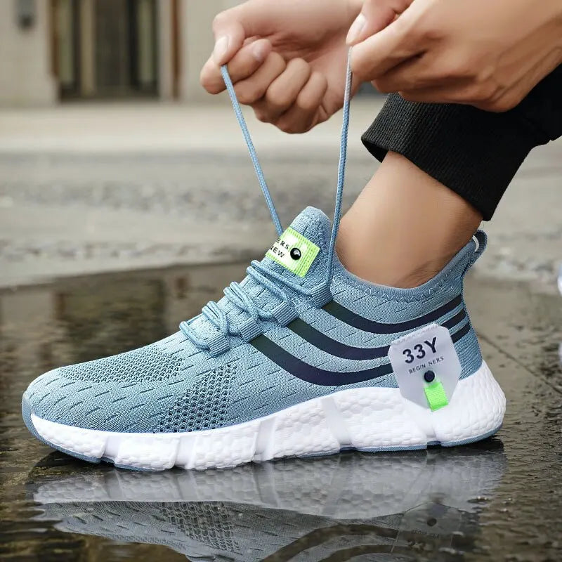 Men's Mesh Running Sneakers - Breathable & Lightweight