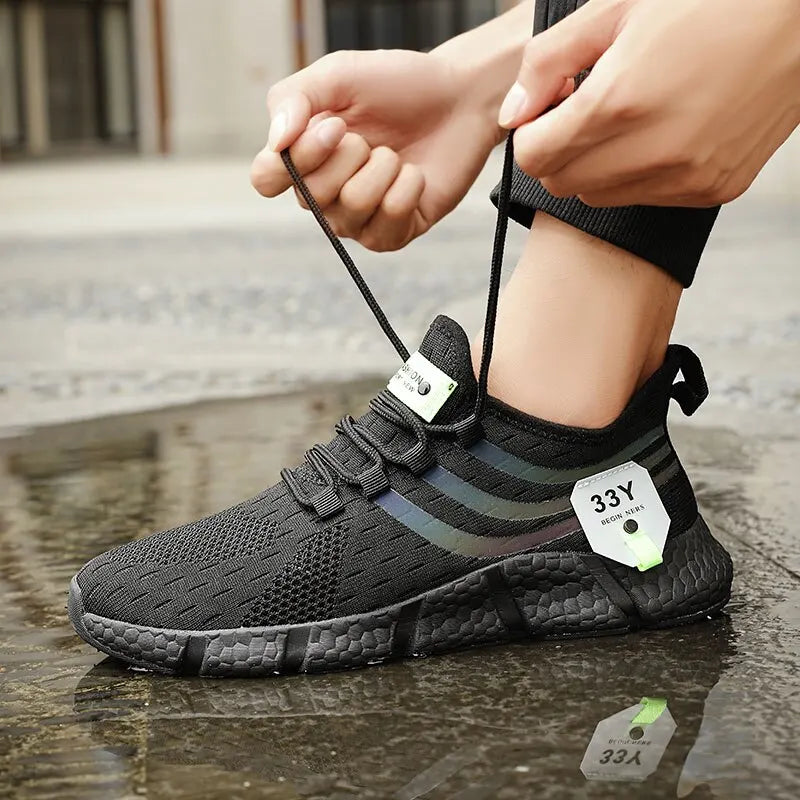 Men's Mesh Running Sneakers - Breathable & Lightweight