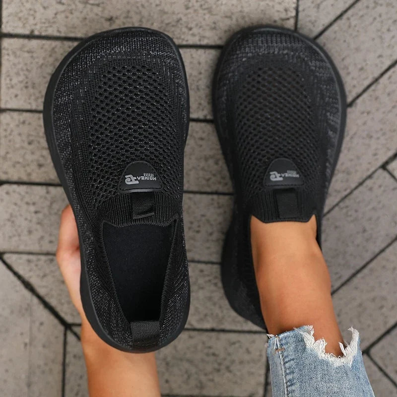 Barefoot Shoes - Wide-Fit Thick-Soled Mesh Sneakers