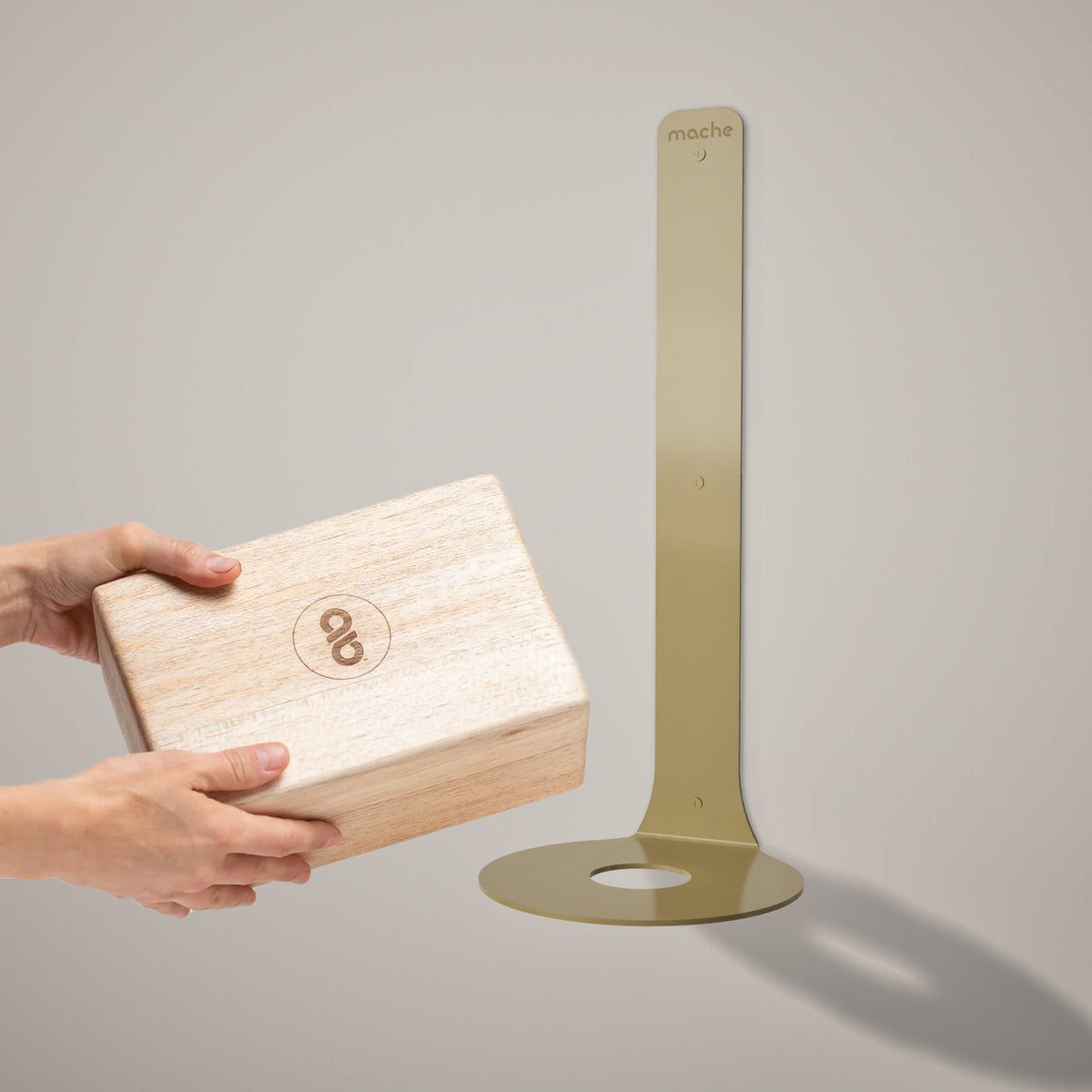 Yoke Yoga Block Bracket | Gold